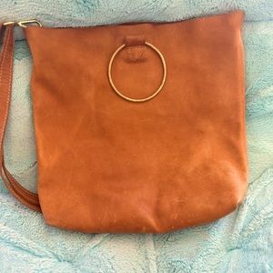 Retired Bucket Ring Sseko bag in Camel Real Leather Handmade